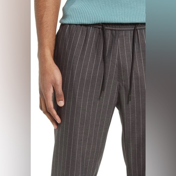 🆕OPEN EDIT - Men’s Elastic Waist Pinstripe Pants 🆕 - Picture 5 of 9